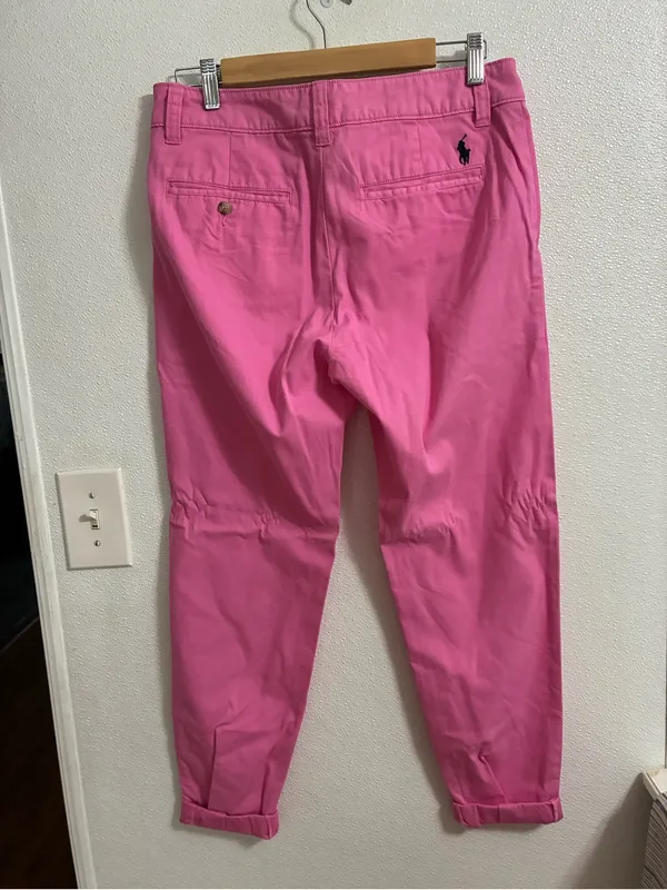 Women’s Ralph Lauren Sport Pink Chino Pants - Ankle Fit NWT 6 - Image 2