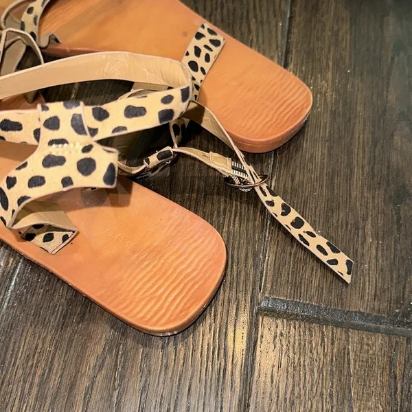 Leopard Print Strappy Sandals size 8 - Image 4