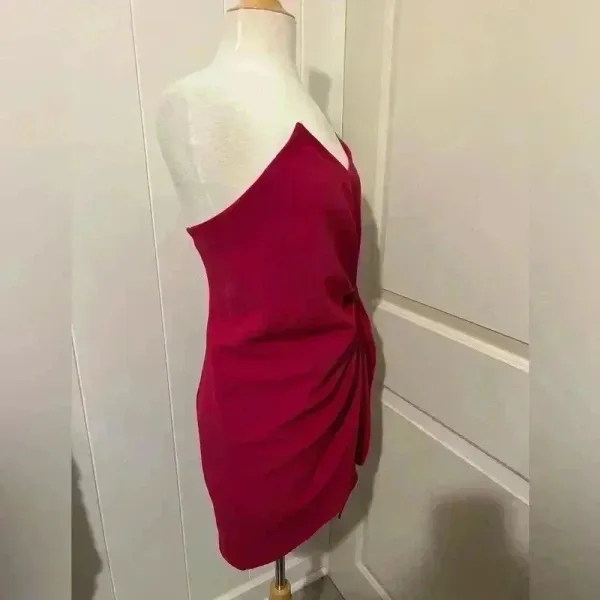 ZETA x ANTHROPOLOGIE Rose‎ Mini Dress Size 4 $425 Missing Strap - Image 4