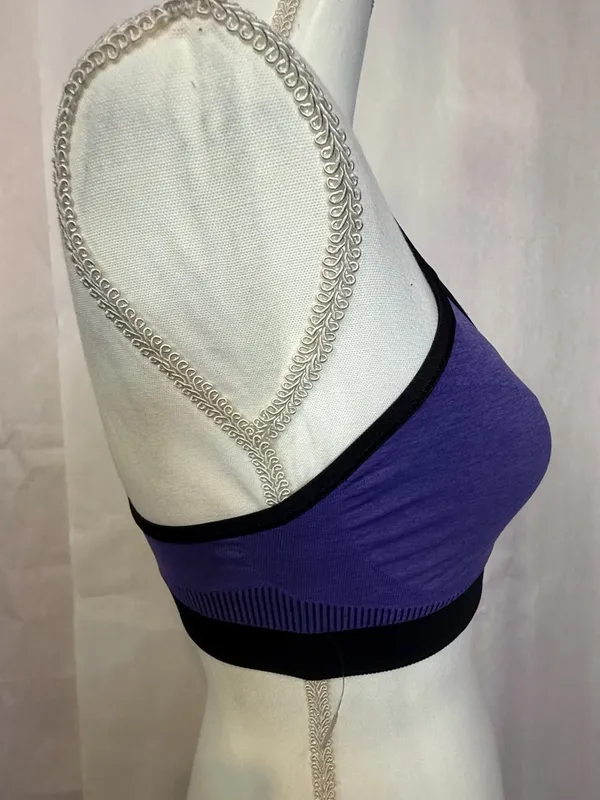 lululemon athletica Purple Seamless Sports Bralette with Black Trim - Image 6