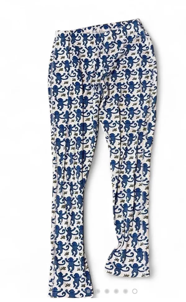 Roller Rabbit Pajamas Monkey Blue Long Sleeve - Image 6