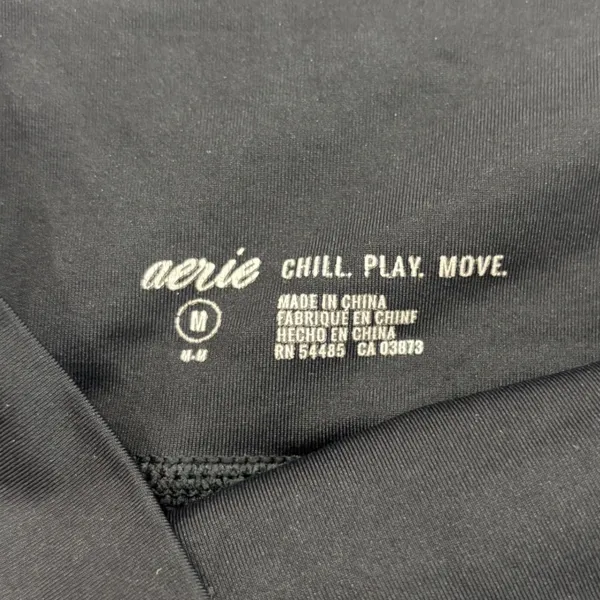 Aerie Chill Play Move High Waisted Mesh Pocket Leggings Black Womens Medium - Image 6