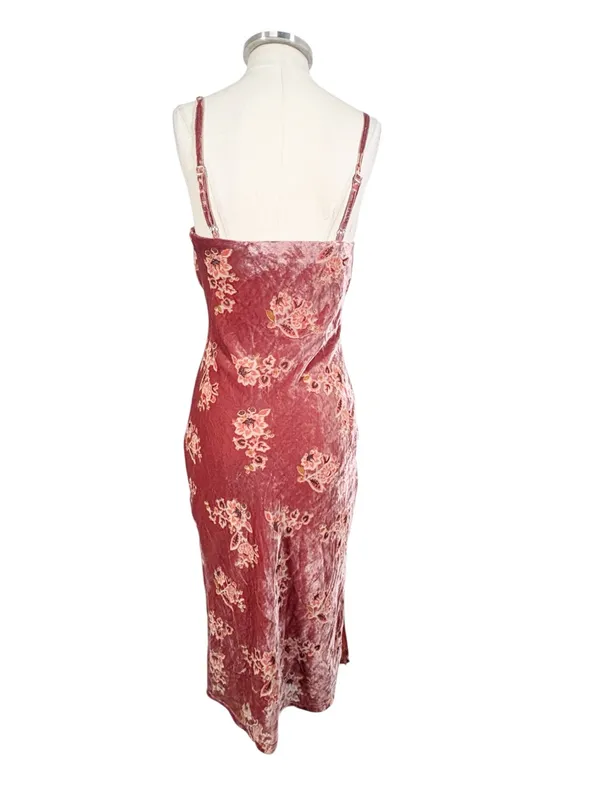 Anthropologie Hutch Hayden Velvet Slip Floral Maxi Dress - Image 5