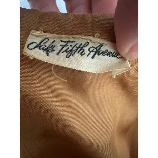 Vintage Saks Fifth Avenue Vest Womens S/M‎ Tapestry Boho Festival Retro Granny - Image 6