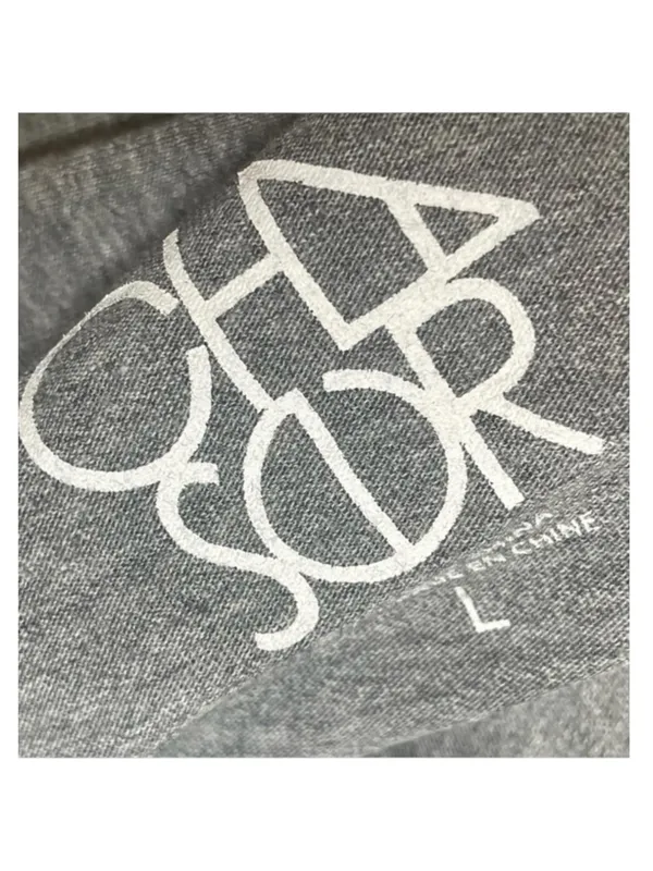 new Chaser ☻︎ Heart Eye Skull Draped Open Cross Back Tee T Shirt ☻ ︎Heather ☻︎ L - Image 9