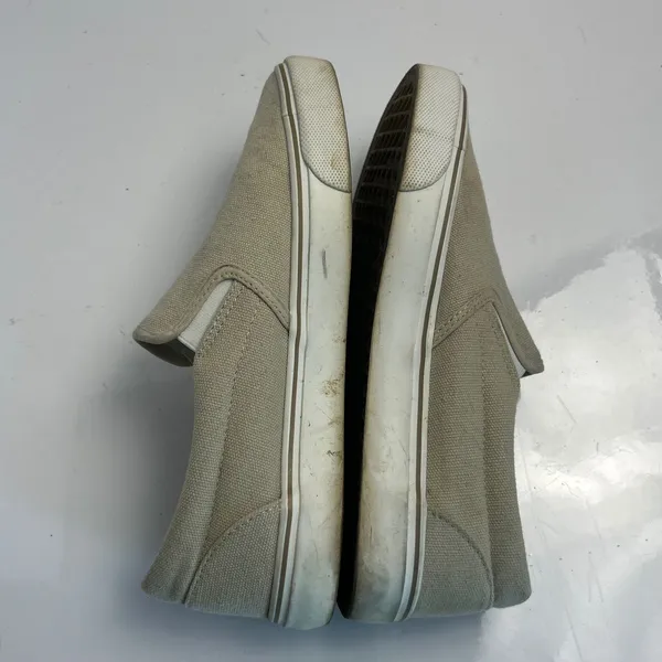 Natural‎ Reflections Womens Beige Canvas Slip On Sneakers SC-0404-VABK Size 7.5 - Image 4