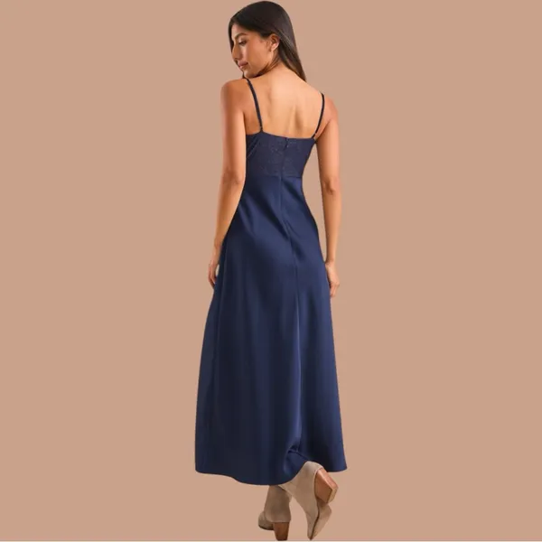 NWT Altar'd State Evalina Satin Maxi Dress - Image 7