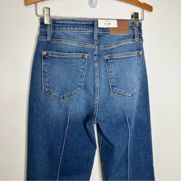 Judy Blue High Rise front seam cuffed straight leg jeans‎ size 26 - Image 9