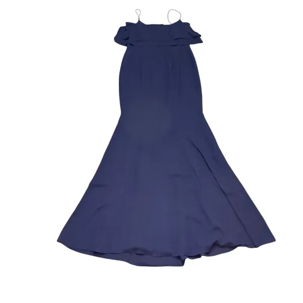 Love, LIkely Navy Blue‎ Sleeveless Layered Ruffle Evening Gown Size 4 - Image 11