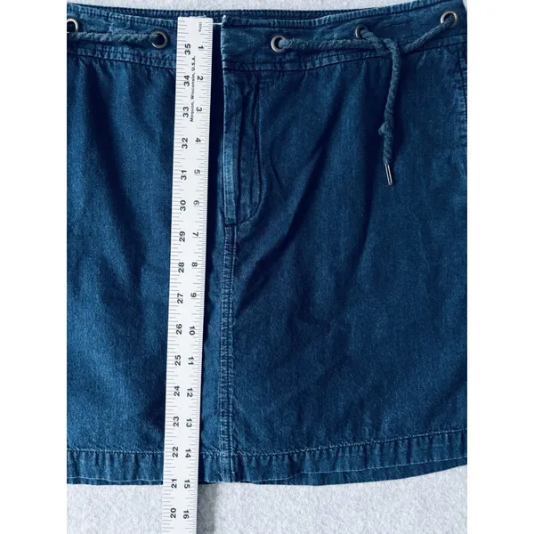Dockers Dark Blue‎ Denim Jeans Skirt Skort Shorts Pockets Womens Size 8 - Image 8