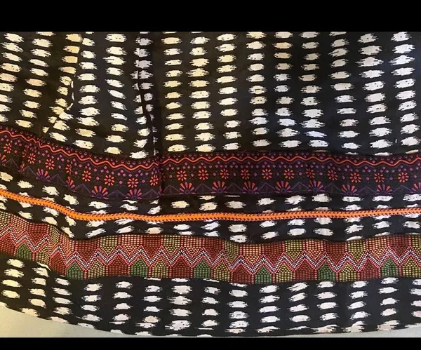 Anthropologie Edme & Esyllte 2 Ribbon Skirt Pleats Beribboned Rings Black White - Image 3