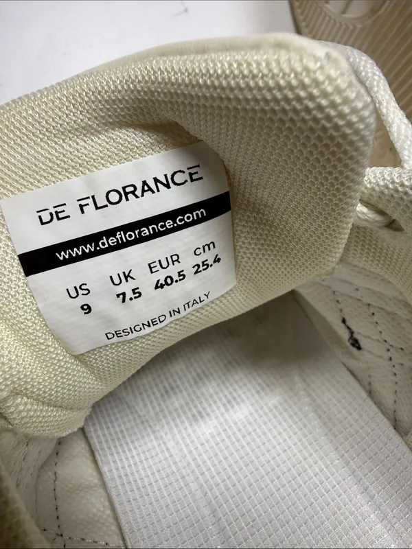 De Florance Vintage Sneakers Shoes DF Cloudea Lightweight Beige Black S-558 Sz 9 - Image 6