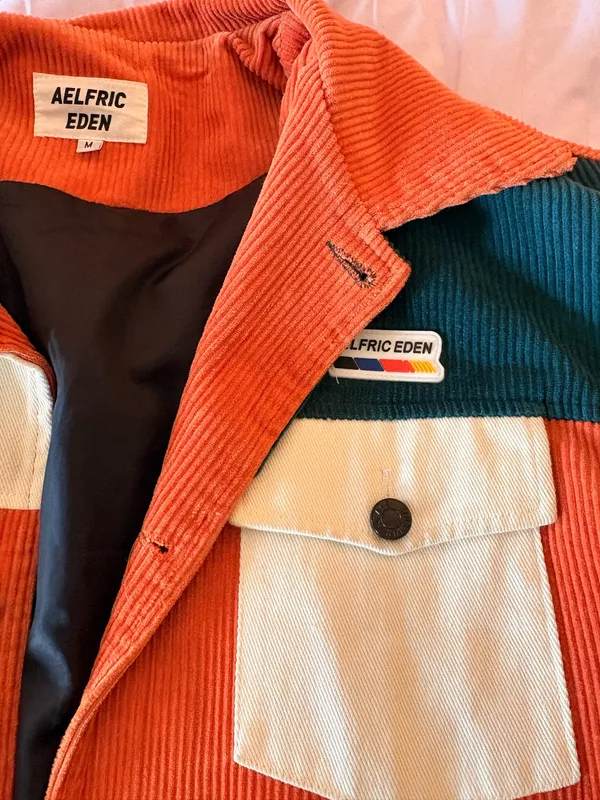 Aelfric Eden Corduroy Patchwork Jacket - Image 2