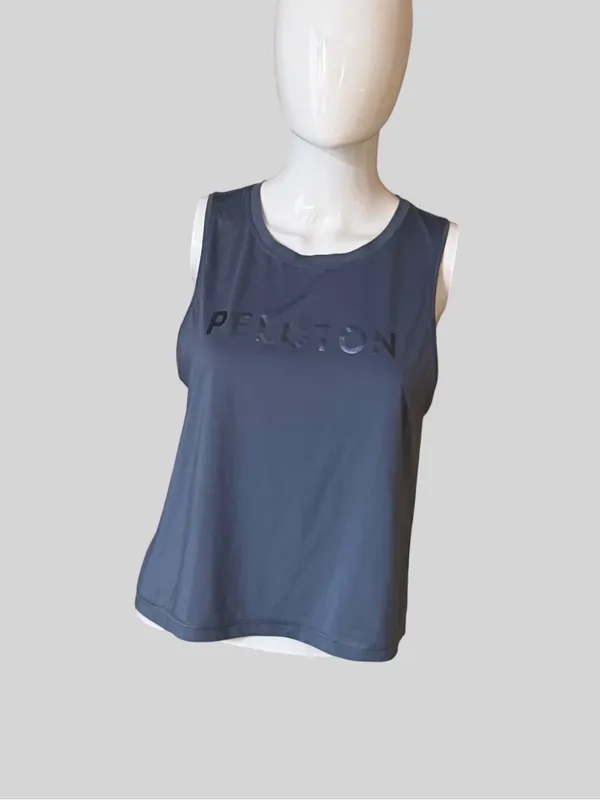 Peloton Women's Slate Blue Logo Tank Top - Image 3