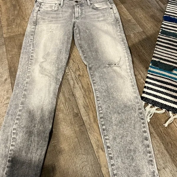 Agolde Colette Crop grey‎ wash 28 - Image 4