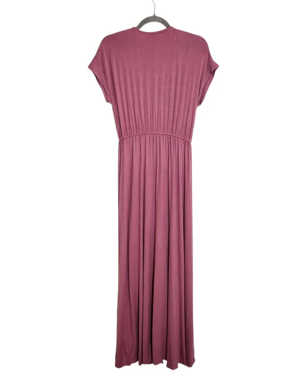 Lulus Pink Short Sleeve Boho Maxi Dress Size Small NWT Casual Wedding Guest - Image 3