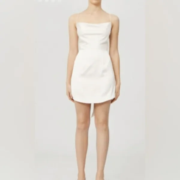 NWT Keepsake the label‎ Shine mini dress oyster white size extra small - Image 2