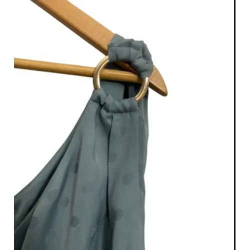 Favorite Daughter The Singles Table One Shoulder Maxi‎ Dress Blue Dot Size 6 - Image 5