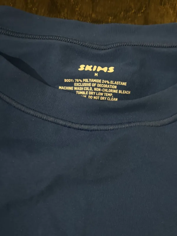SKIMS Royal Blue  Smoothing Long Sleeve - Image 2