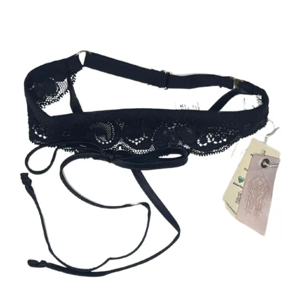 WE ARE HAH | Free People Black Lace Choker Garter Lingerie NWT - Image 3