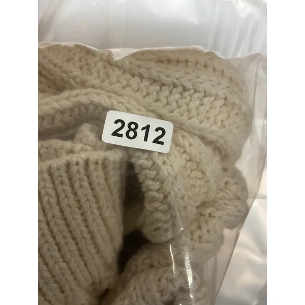 Expressions Womens Cardigan Vintage 90s Cable Knit Button Front Cream Medium - Image 6