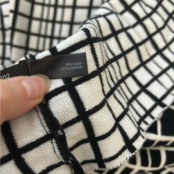 The Limited Checkered Windowpane Sweater Dress Womens Small Office Fall - Image 5