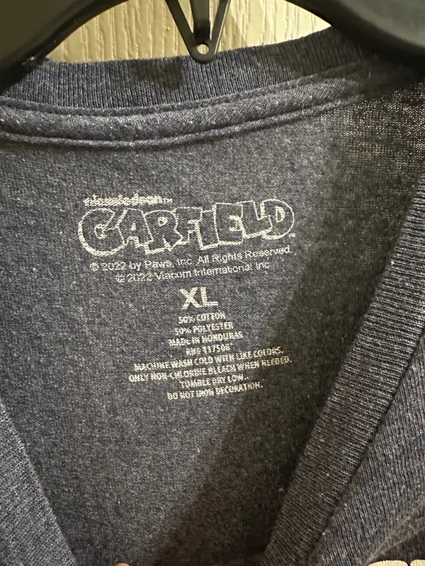 Garfield Graphic Tee Gray Size XL - Image 2