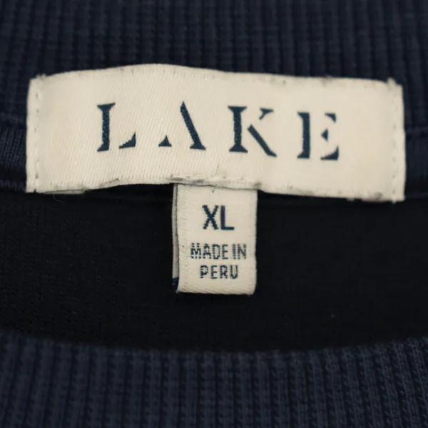 Lake Women's Cotton Modal Crew Neck Pullover Long Sleeve Sweater Navy Blue XL - Image 2