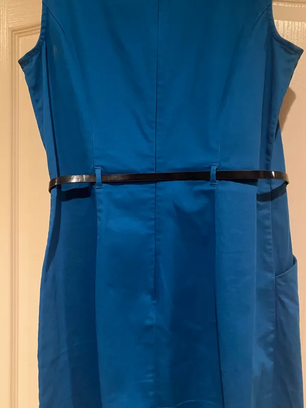 Royal Blue Belted Dress - Image 7