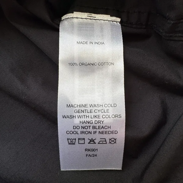 NWT Quince Poplin Long Sleeve Shirt Women's XL Black 100% Organic Cotton LS - Image 7