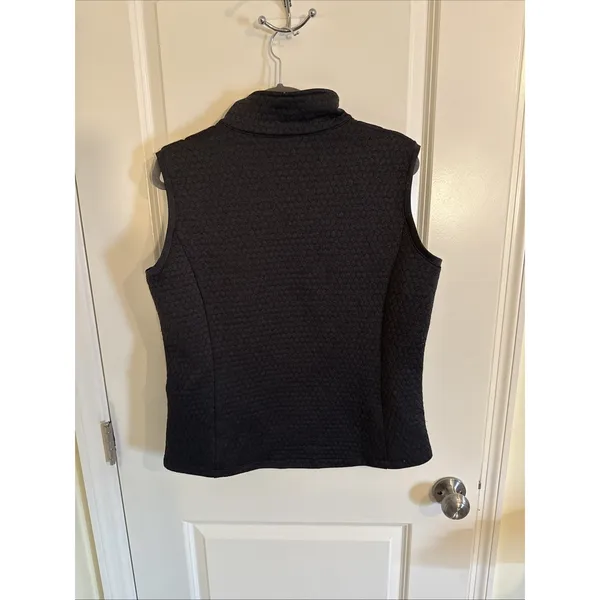 Kate Lord Pinehurst Gray Quilted Full Zip Golf Vest Size Large - Image 4