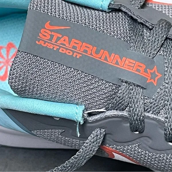 Nike Star Runner 3 Women's Gray/Aqua Sneakers Size 5.5 - Image 5