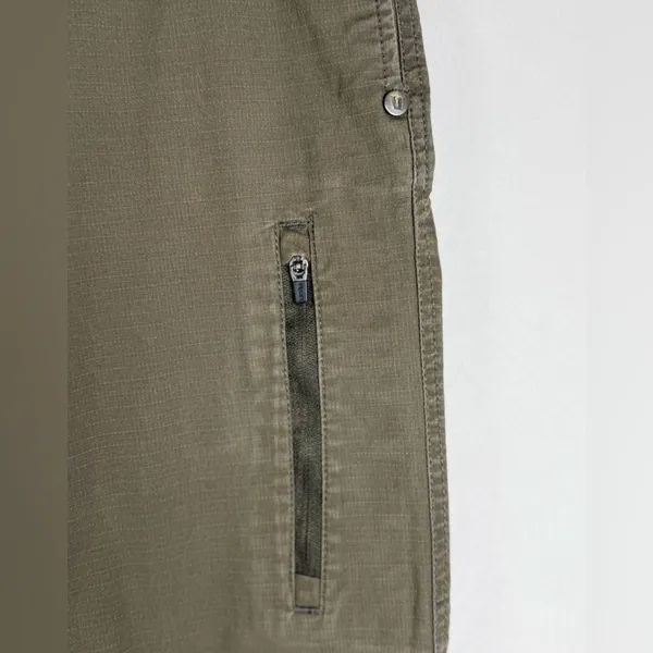Vuori Women’s Ripstop Drawstring Pants Sz XS Dark Oregano Organic Cotton Joggers - Image 3