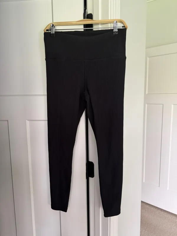 Athleta Rib Elation Tights Black Leggings Ultra High‎ Rise - Image 3