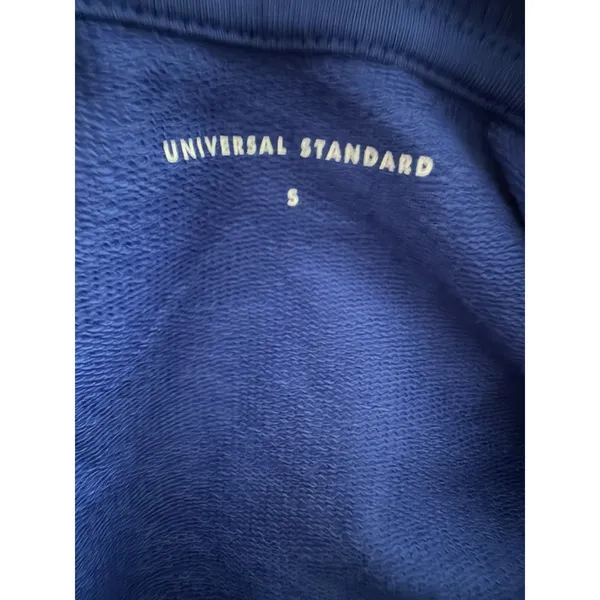 Universal Standard Fiona Open Side Sweatshirt Cotton‎ Blue Size Small (14-16) - Image 12