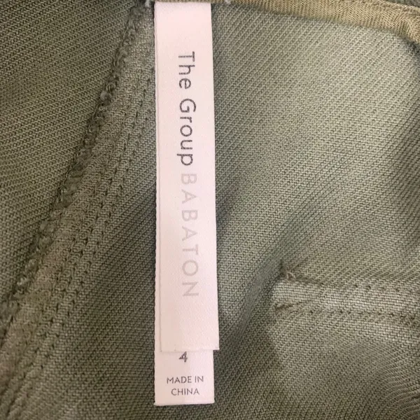 Babaton The Group Olive Green‎ Belted Utility Cargo Pants High Rise Pleated 4 - Image 6
