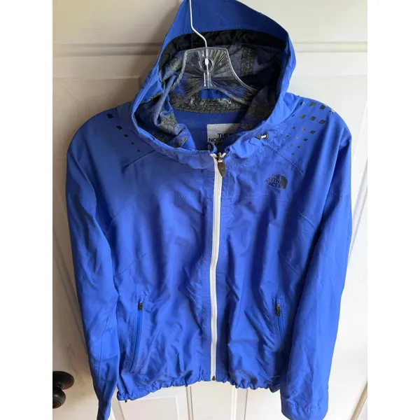 The North Face Women's HDT HyVent Flashdry 2.5L Blue Hooded Rain Jacket Large - Image 2