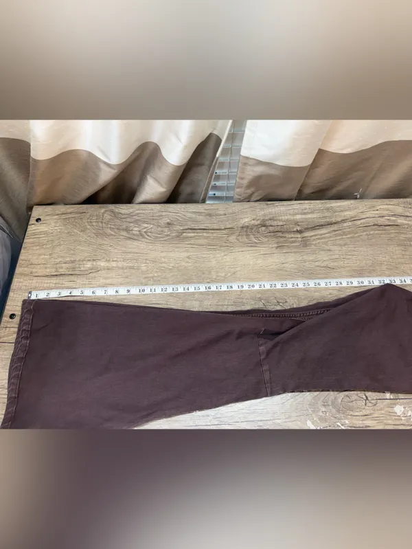 FREE PEOPLE Penny‎ Pull On Flare In Chocolate size 28 - Image 5