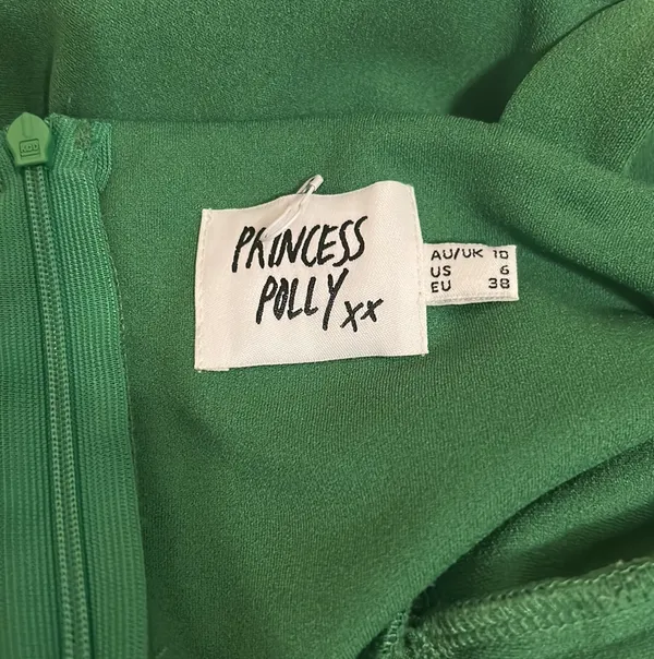 Princess Polly Green Mini Dress - Image 3