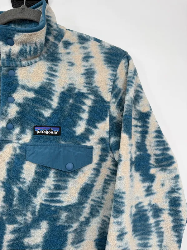 Patagonia Synchilla Snap-T Mighty Mycelium Wavy Blue Fleece S 25455 - Image 5