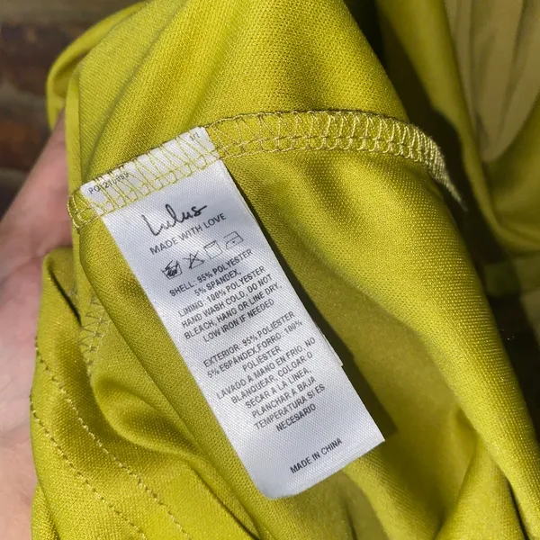 NWT Lulus Venus Chartreuse Mesh Backless Midi Dress Women's Size XS - Image 9