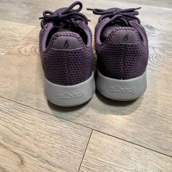Allbirds Tree Runners‎ TR Womens Size 7 Purple Thunder Gray Lightweight Sneakers - Image 5