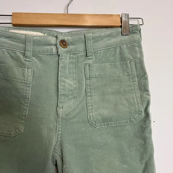 Pilcro and the Letterpress Anthro Mint Green High-Rise Skinny Corduroys Pants - Image 10