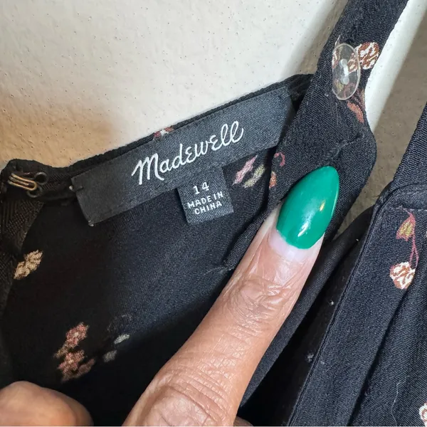 Madewell Smocked Crop Wide Leg Jumpsuit in Floral Toss - Image 3