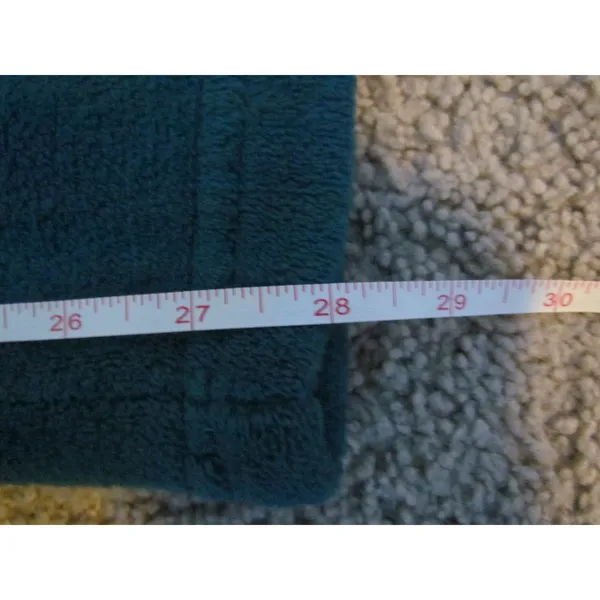 Vintage Fleece Lounge Pants Size S Teal Cozy Soft Pajama Bottoms J83113 - Image 5