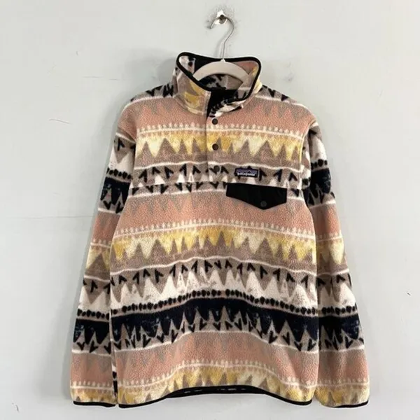 Patagonia Synchilla Snap-T Lightweight Fleece Bandicoot Marrow Pullover‎ Jacket - Image 2