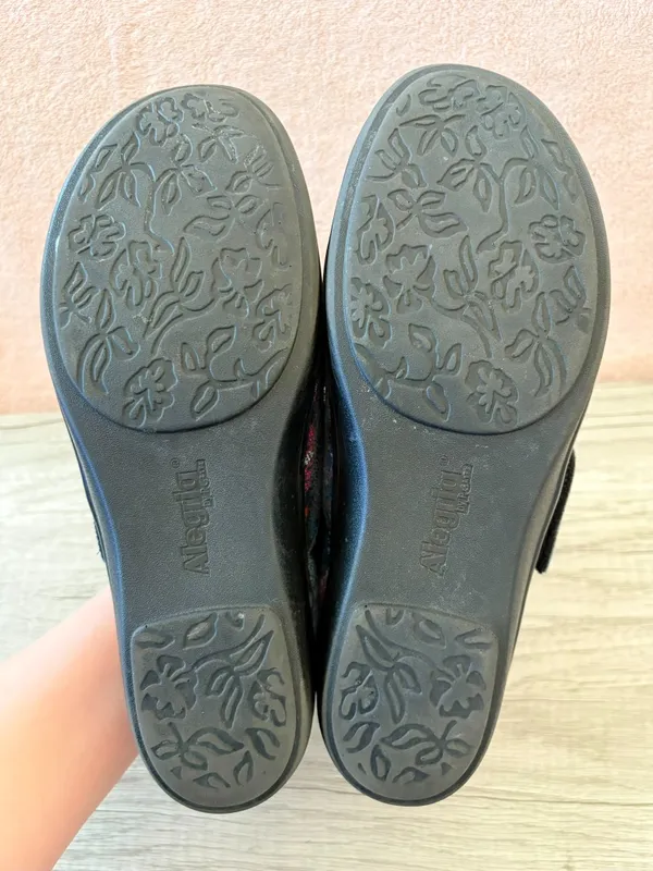 Alegria Lauryn Feather Blue Pink Hook & Loop Strap Comfort Clog Lau-885 39 9 - Image 7