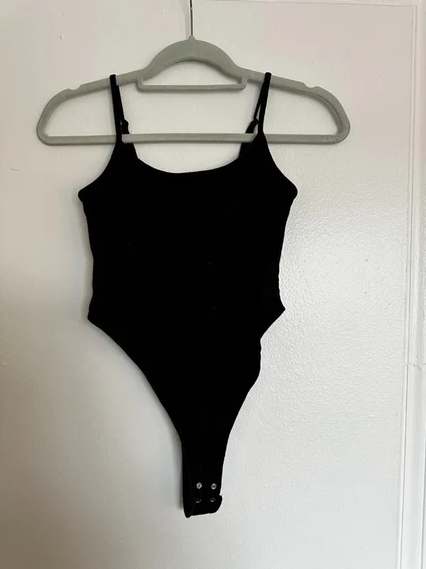 Garage Plunge Black Bodysuit - Image 3
