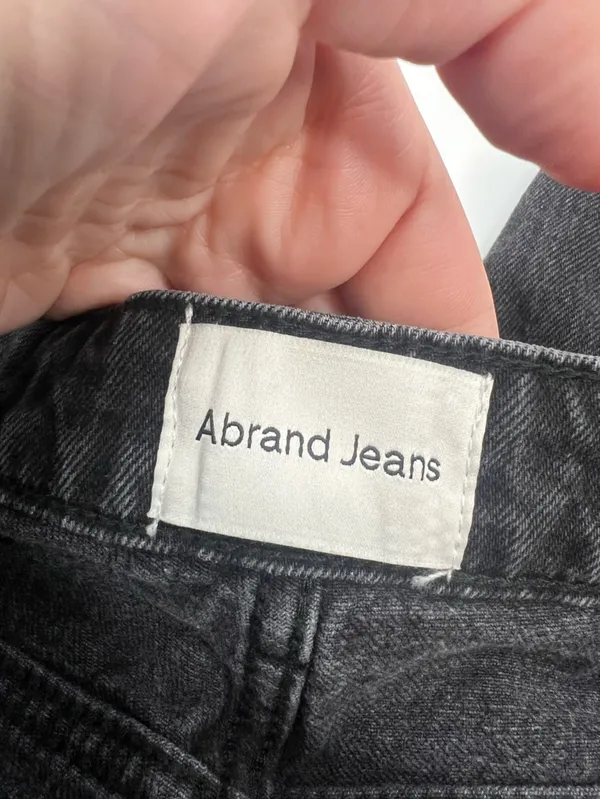 Abrand jeans 94 high and wide jeans Anthropologie black sz 31‎ - Image 5