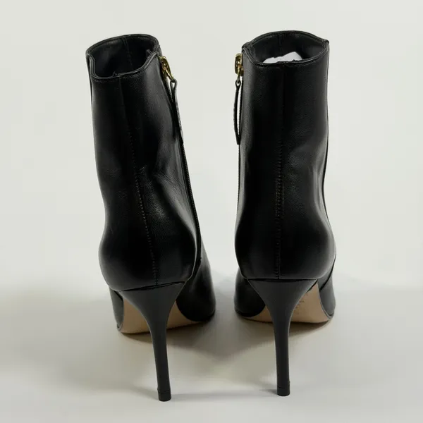 Schutz Size-5.5B Mikki Black Nappa Leather Pointed Toe Stiletto Ankle Boots - Image 11